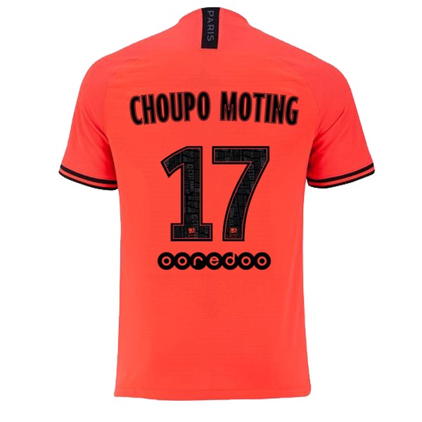 JORDAN Camiseta Paris Saint Germain NO.17 Choupo Moting Segunda equipo 2019-20 Naranja